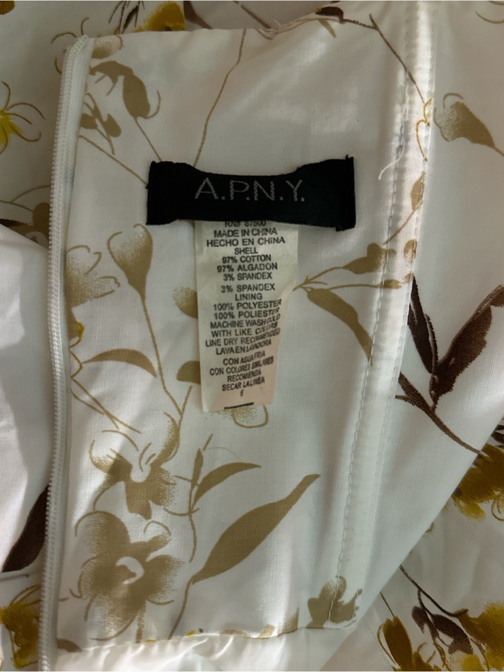 Vintage A.P.N.Y. strapless floral a-line dress - Picture 7 of 7